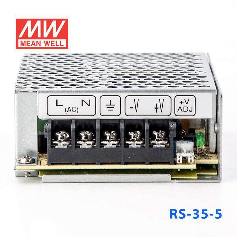Mean Well RS - 35 - 5 Power Supply 35W 5V - RS - 35 - 5 - powersupplymall.com