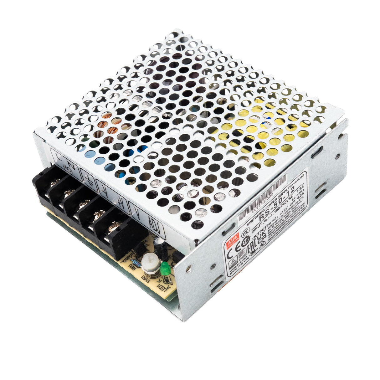 Mean Well RS - 50 - 12 Power Supply 50W 12V - RS - 50 - 12 - powersupplymall.com