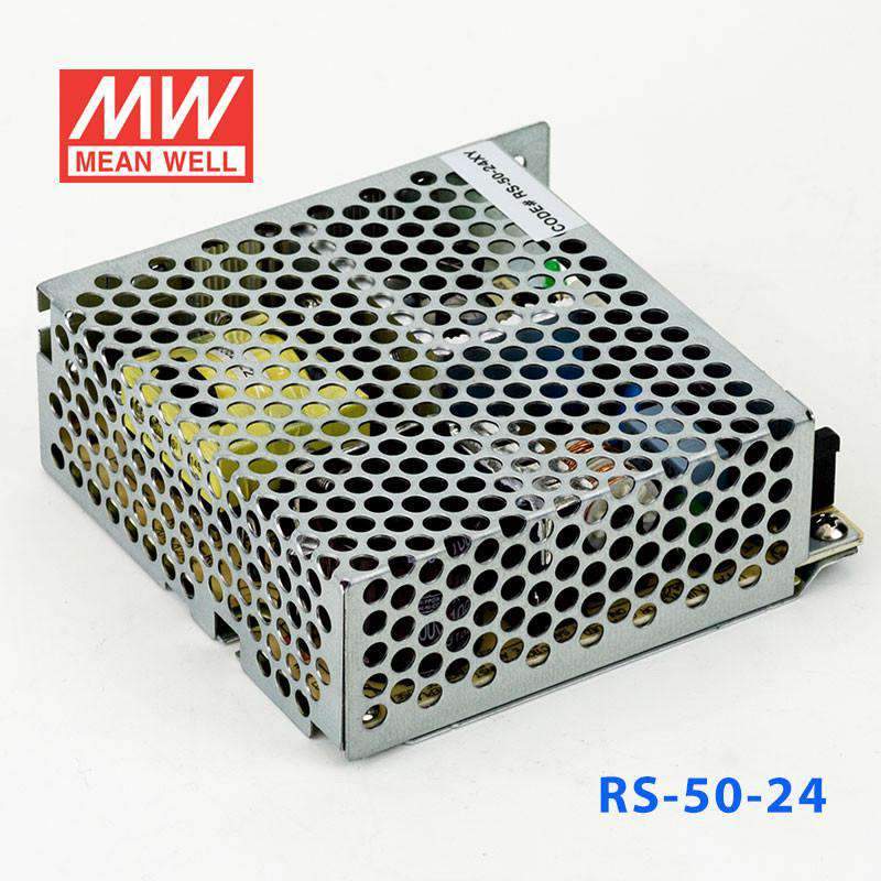 Mean Well RS - 50 - 24 Power Supply 50W 24V - RS - 50 - 24 - powersupplymall.com