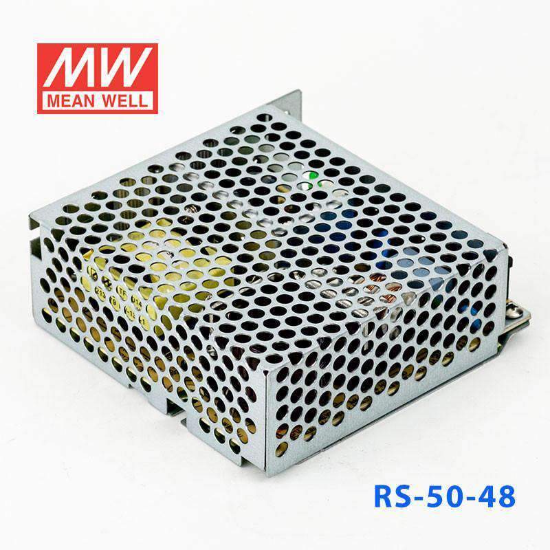 Mean Well RS - 50 - 48 Power Supply 50W 48V - RS - 50 - 48 - powersupplymall.com