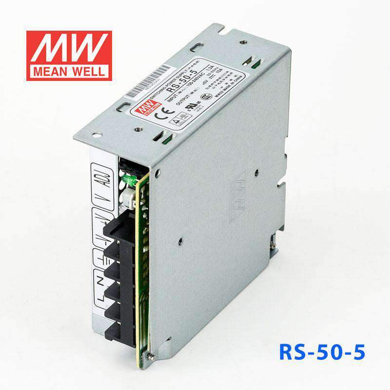 Mean Well RS - 50 - 5 Power Supply 50W 5V - RS - 50 - 5 - powersupplymall.com