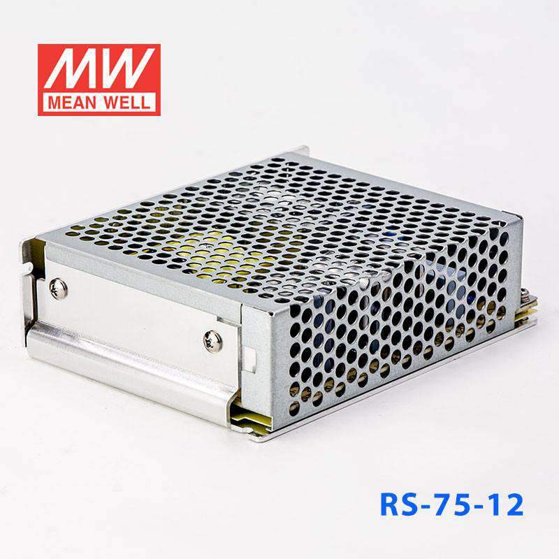Mean Well RS - 75 - 12 Power Supply 75W 12V - RS - 75 - 12 - powersupplymall.com