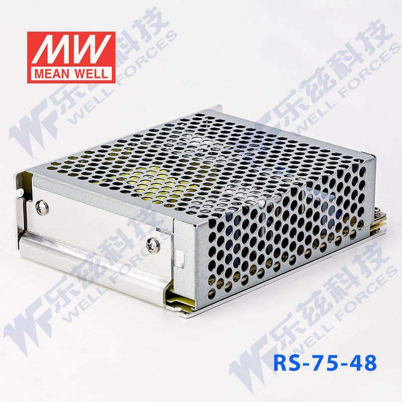 Mean Well RS - 75 - 48 Power Supply 75W 48V - RS - 75 - 48 - powersupplymall.com