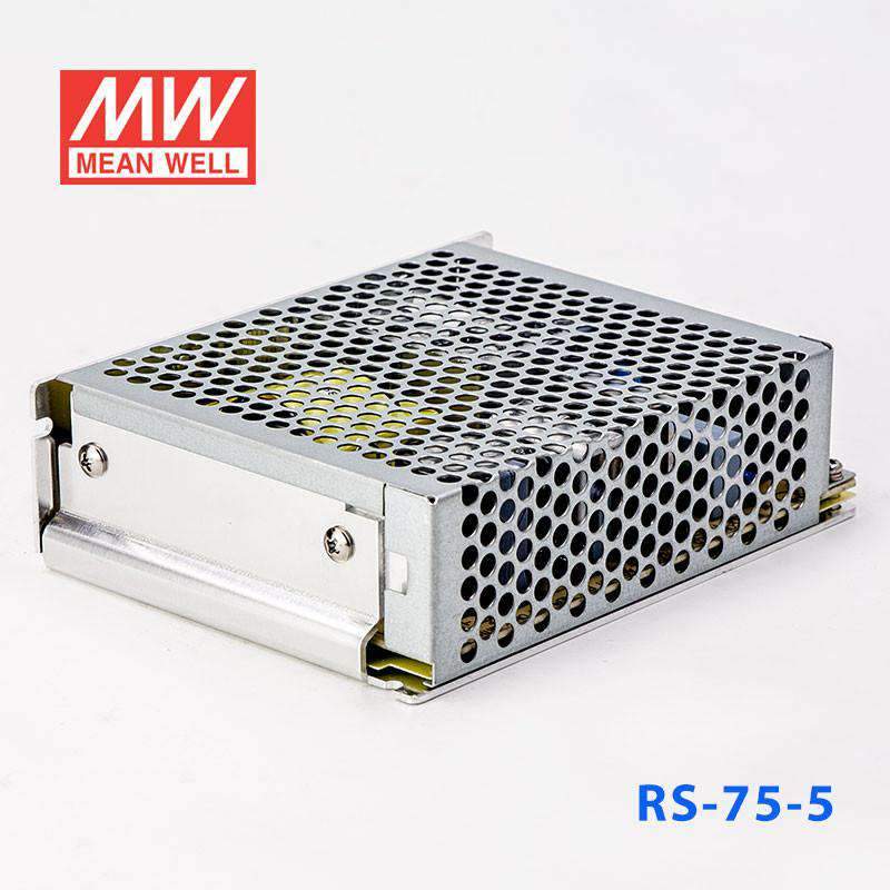 Mean Well RS - 75 - 5 Power Supply 75W 5V - RS - 75 - 5 - powersupplymall.com