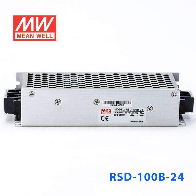 Mean Well RSD-100B-24 DC-DC Converter - 100.8W - 16.8~31.2V in 24V out 4.2A - RSD-100B-24 - powersupplymall.com