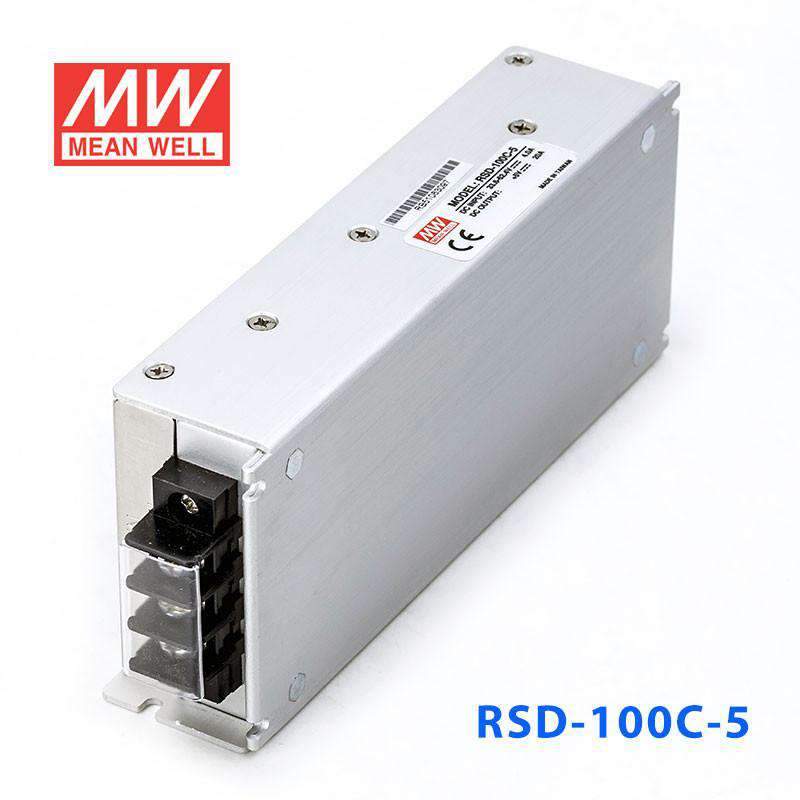 Mean Well RSD - 100C - 5 DC - DC Converter - 100W - 33.6~62.4V in 5V out - RSD - 100C - 5 - powersupplymall.com