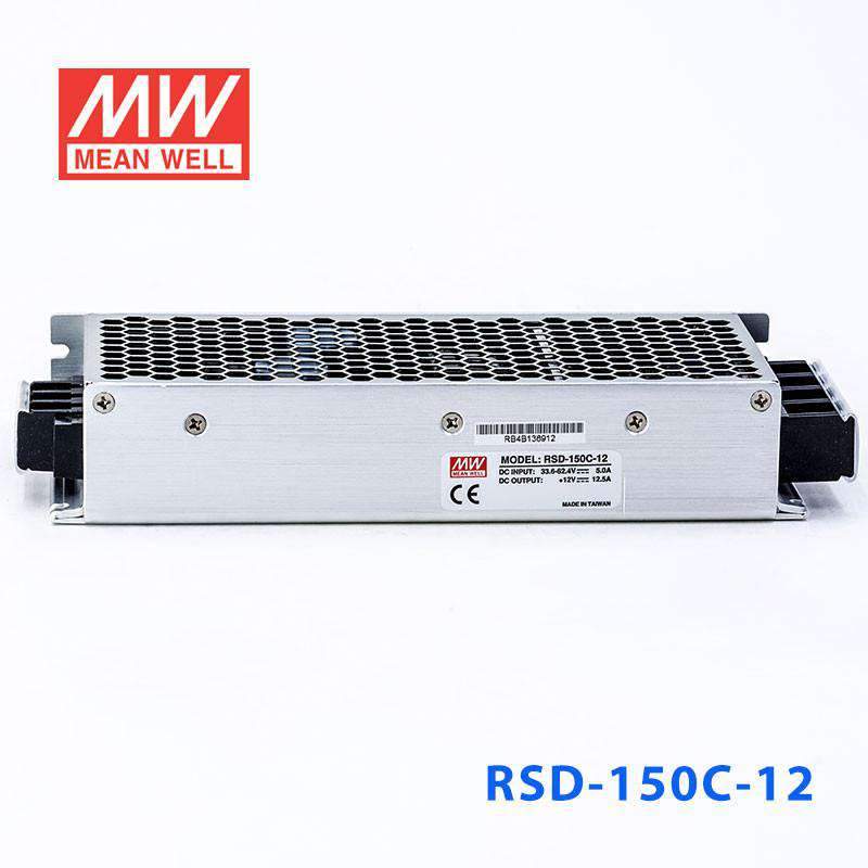 Mean Well RSD-150C-12 DC-DC Converter - 150W - 33.6~62.4V in 12V out 12.5A - RSD-150C-12 - powersupplymall.com