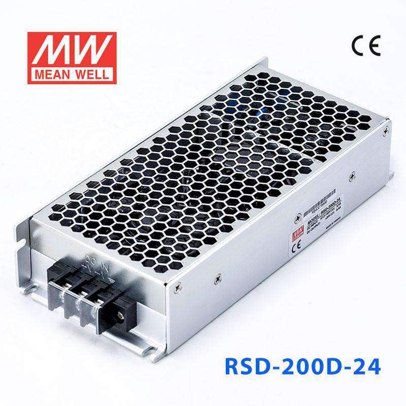Mean Well RSD - 200D - 24 DC - DC Converter - 201.6W - 67.2~143V in 24V out - RSD - 200D - 24 - powersupplymall.com