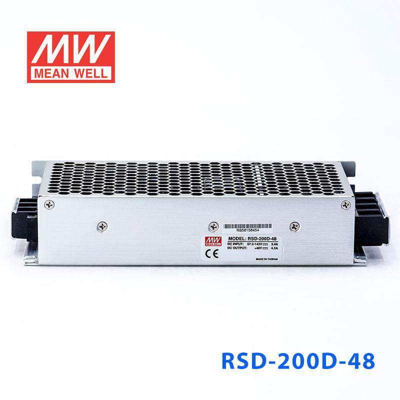 Mean Well RSD - 200D - 48 DC - DC Converter - 201.6W - 67.2~143V in 48V out - RSD - 200D - 48 - powersupplymall.com