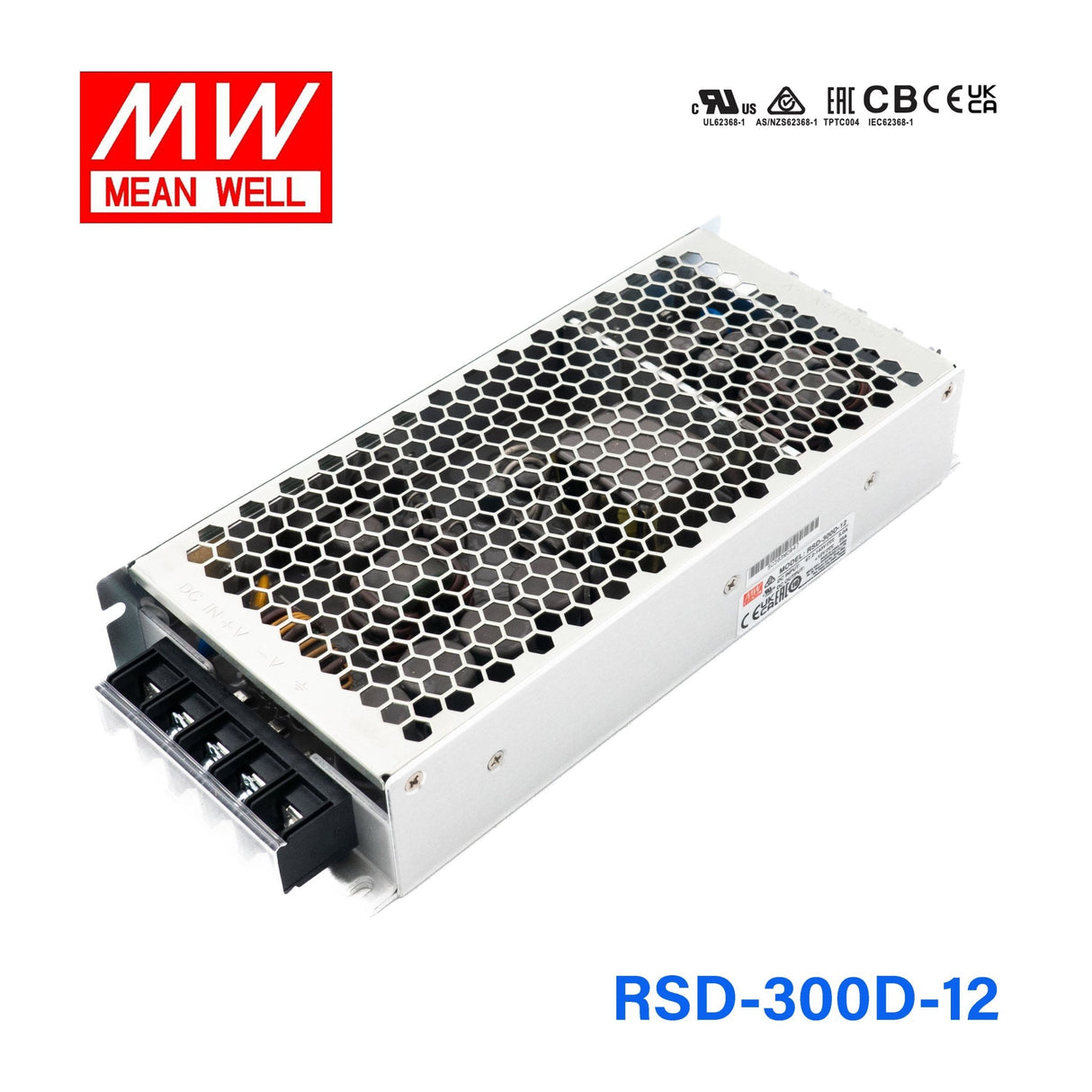 Mean Well RSD - 300D - 12 DC - DC Converter 300W 12V - RSD - 300D - 12 - powersupplymall.com