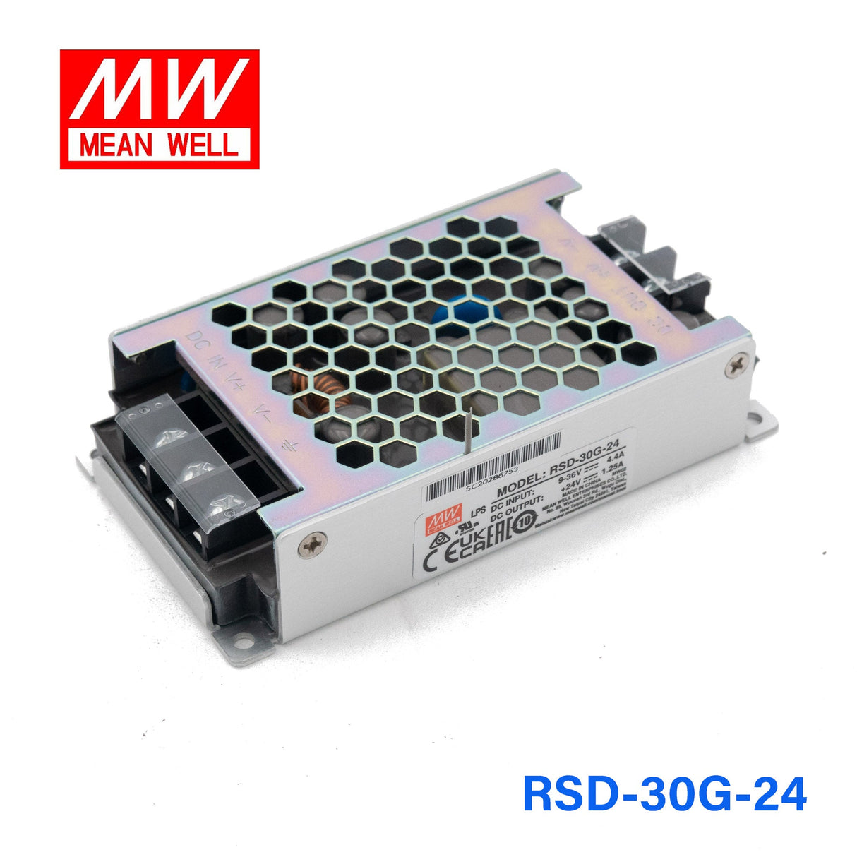 Mean Well RSD - 30G - 24 DC - DC Converter - 30W - 9~36V in 24V out - RSD - 30G - 24 - powersupplymall.com