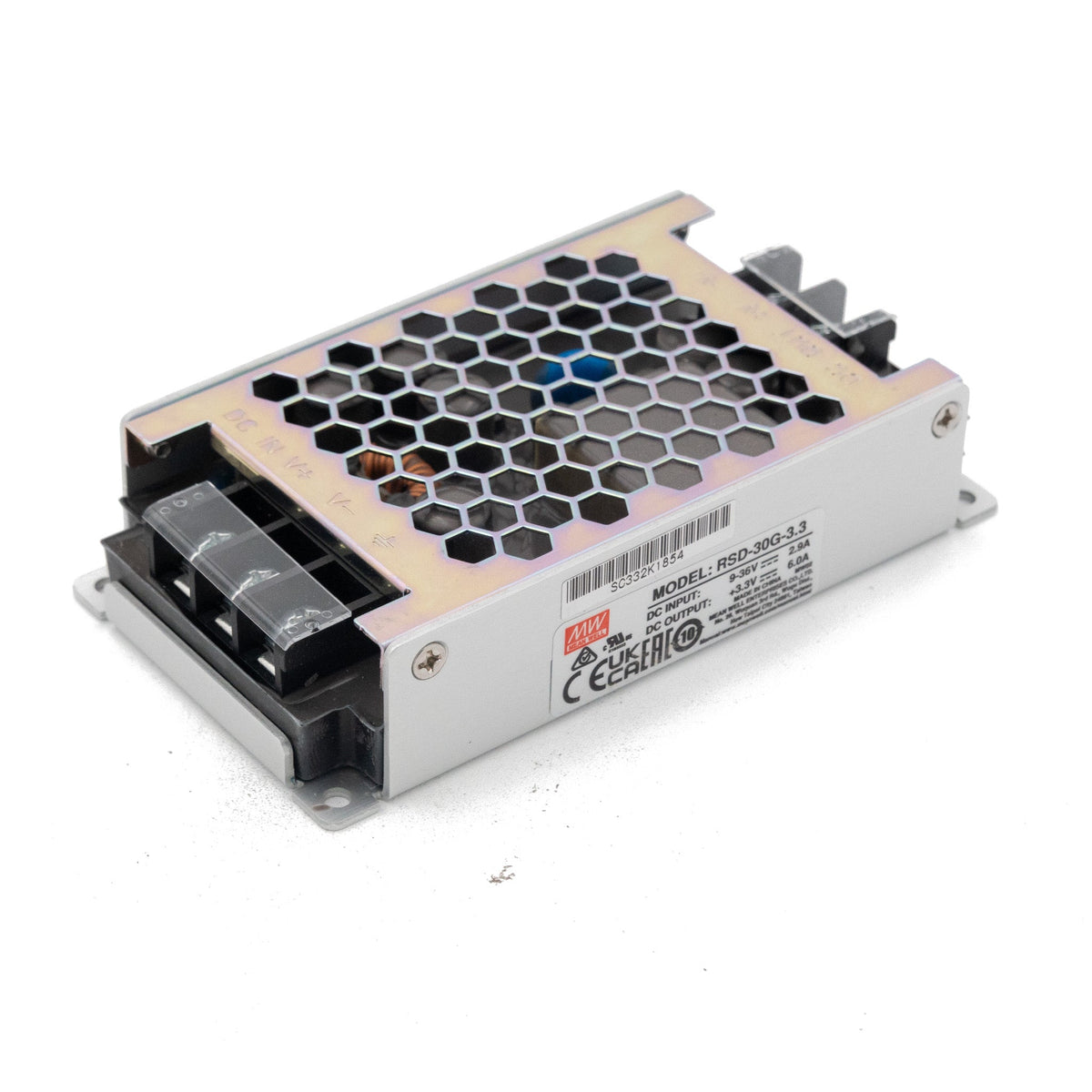 Mean Well RSD-30G-3.3 DC-DC Converter - 19.8W - 9~36V in 3.3V out 6A - RSD-30G-3.3 - powersupplymall.com