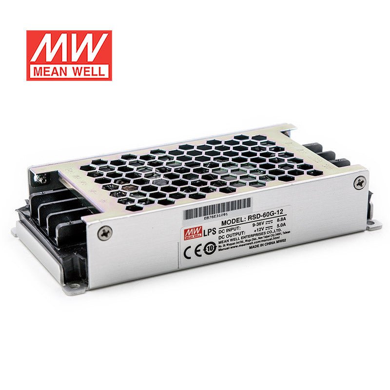 Mean Well RSD - 60G - 12 DC - DC Converter - 30W - 9~36V in 12V out - RSD - 60G - 12 - powersupplymall.com