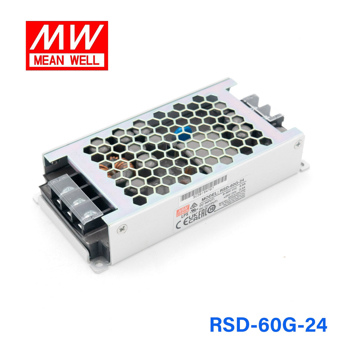 Mean Well RSD - 60G - 24 DC - DC Converter - 30W - 9~36V in 24V out - RSD - 60G - 24 - powersupplymall.com