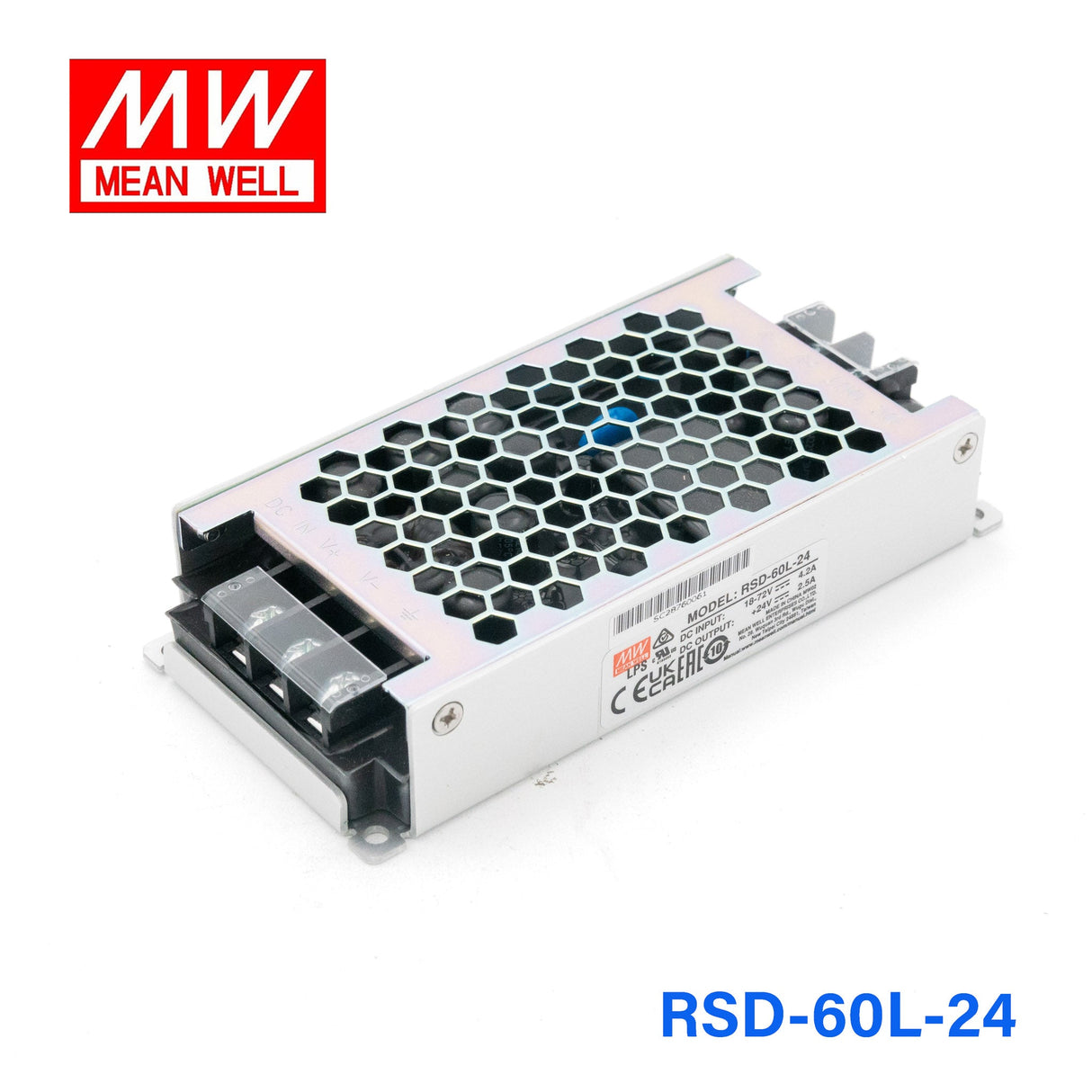 Mean Well RSD - 60L - 24 DC - DC Converter - 30W - 18~72V in 24V out - RSD - 60L - 24 - powersupplymall.com