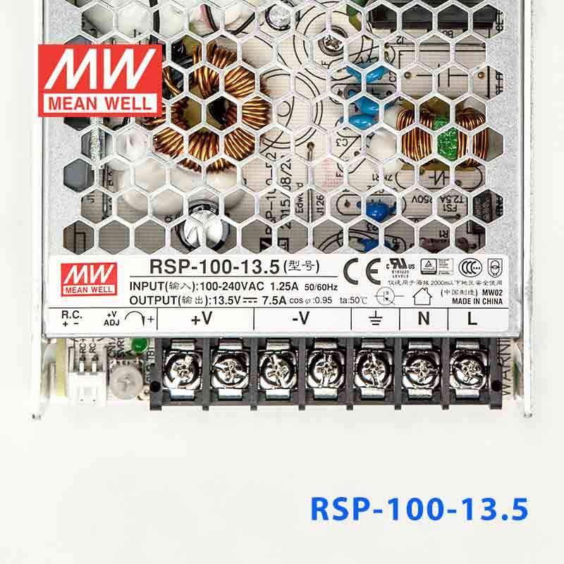 Mean Well RSP - 100 - 13.5 Power Supply 100W 13.5V - RSP - 100 - 13.5 - powersupplymall.com