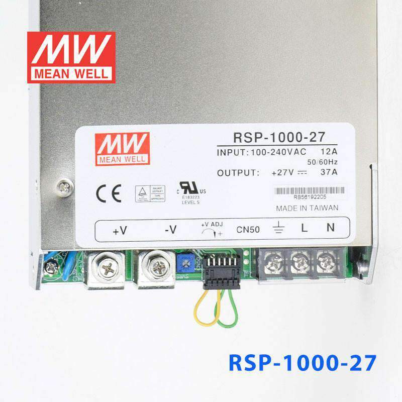 Mean Well RSP - 1000 - 27 Power Supply 999W 27V - RSP - 1000 - 27 - powersupplymall.com