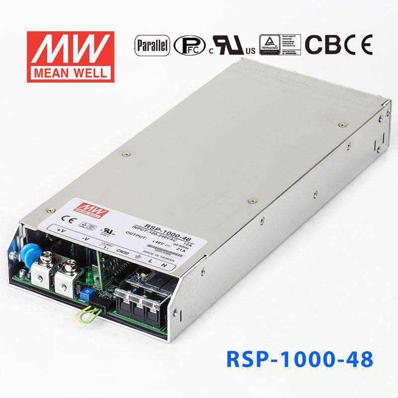 Mean Well RSP - 1000 - 48 Power Supply 1008W 48V - RSP - 1000 - 48 - powersupplymall.com