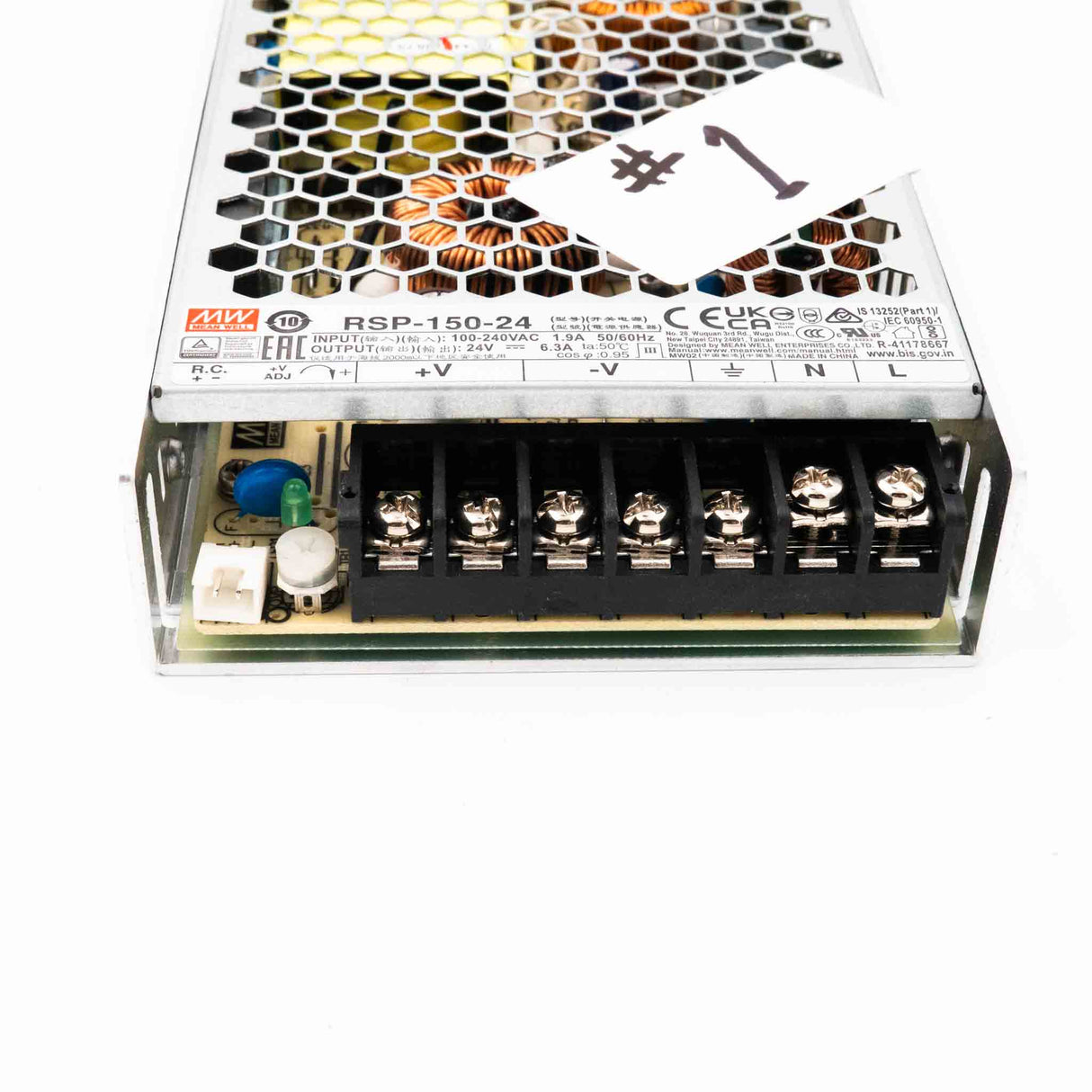 Mean Well RSP - 150 - 24 Power Supply 150W 24V - Open Box - RSP - 150 - 24 - OB1 - powersupplymall.com