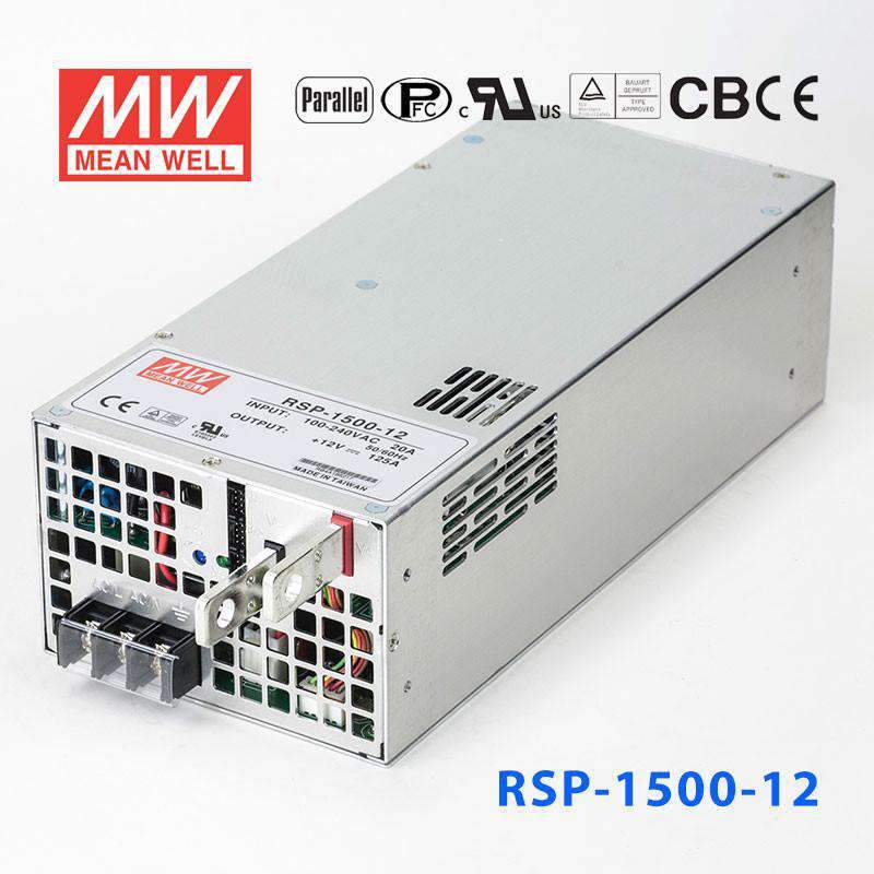 Mean Well RSP - 1500 - 12 Power Supply 1500W 12V - RSP - 1500 - 12 - powersupplymall.com