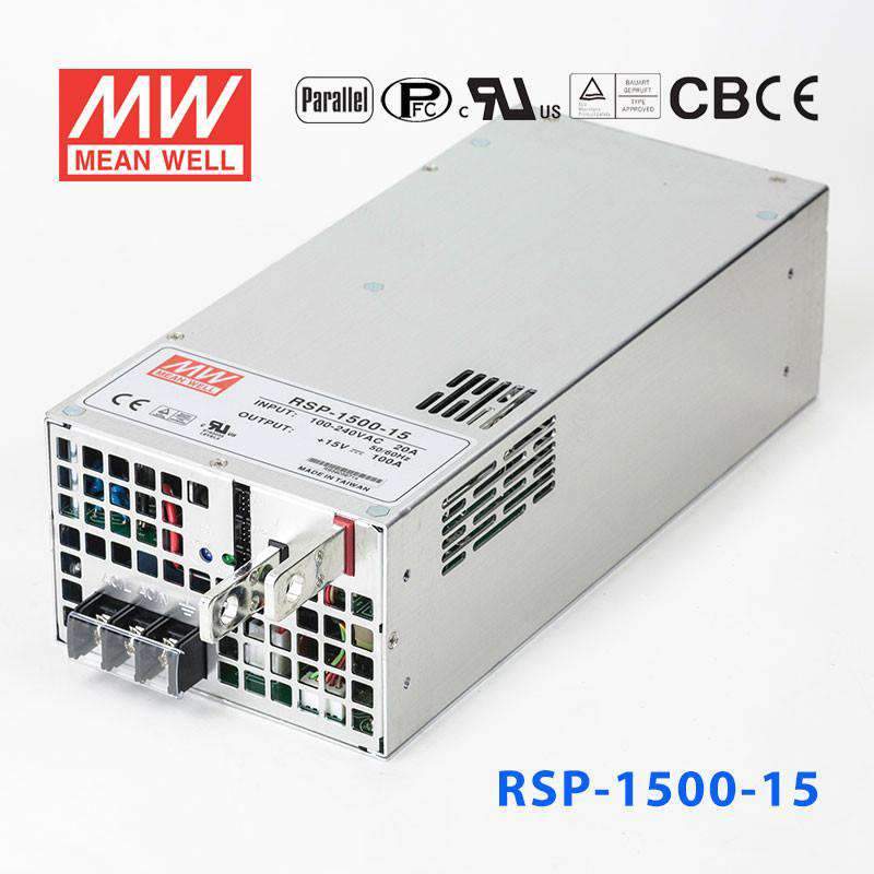 Mean Well RSP - 1500 - 15 Power Supply 1500W 15V - RSP - 1500 - 15 - powersupplymall.com