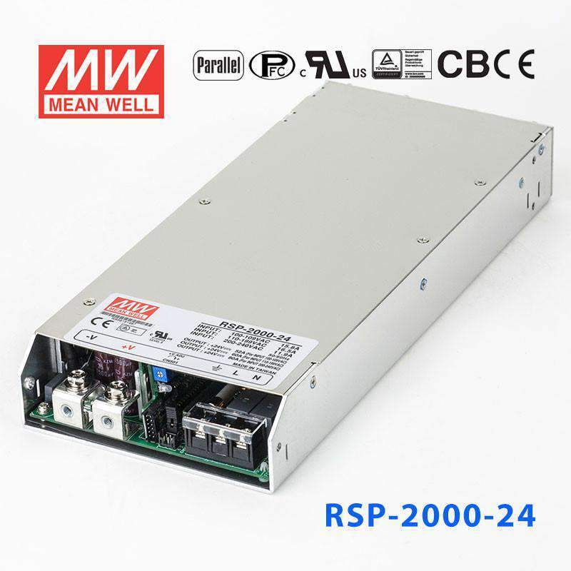 Mean Well RSP - 2000 - 24 Power Supply 1920W 24V - RSP - 2000 - 24 - powersupplymall.com