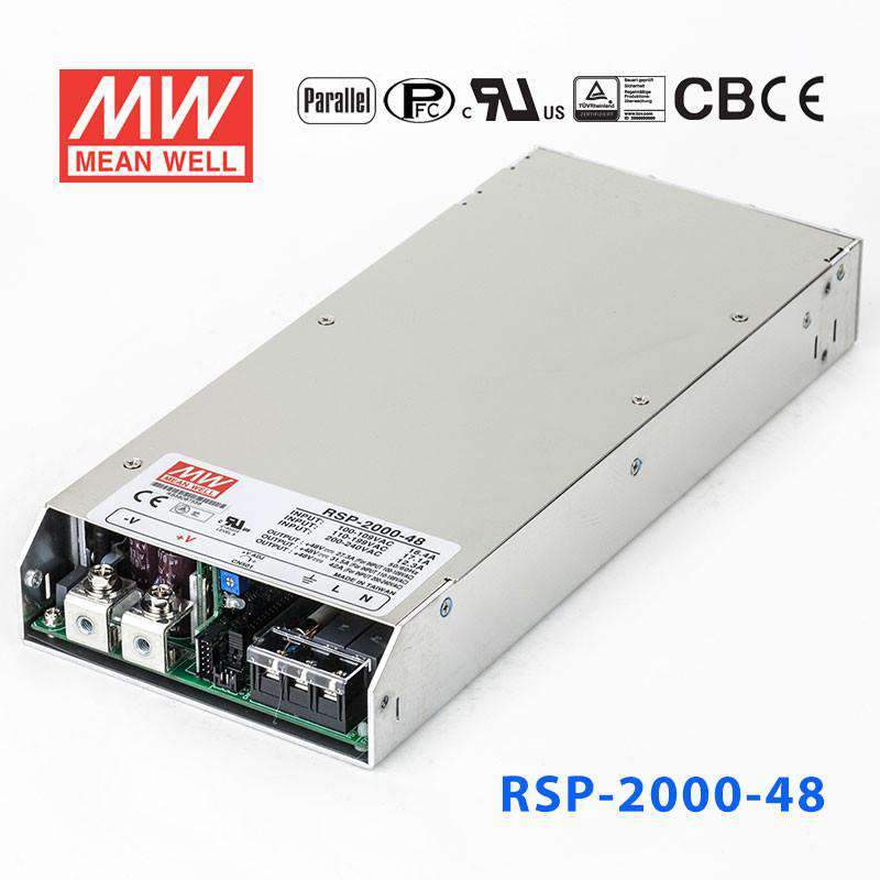 Mean Well RSP - 2000 - 48 Power Supply 2016W 48V - RSP - 2000 - 48 - powersupplymall.com