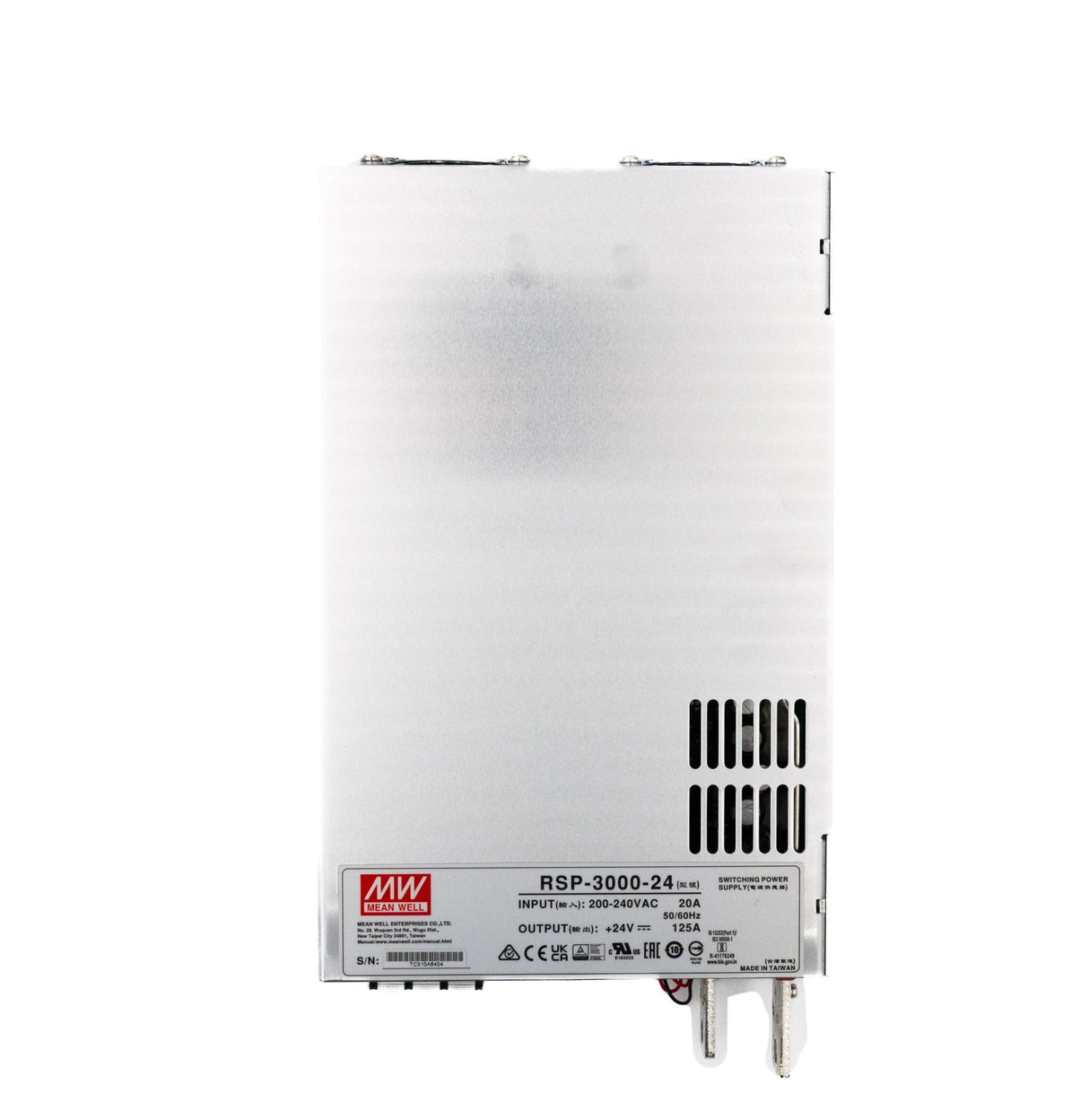 Mean Well RSP - 3000 - 24 Power Supply 3000W 24V - RSP - 3000 - 24 - powersupplymall.com