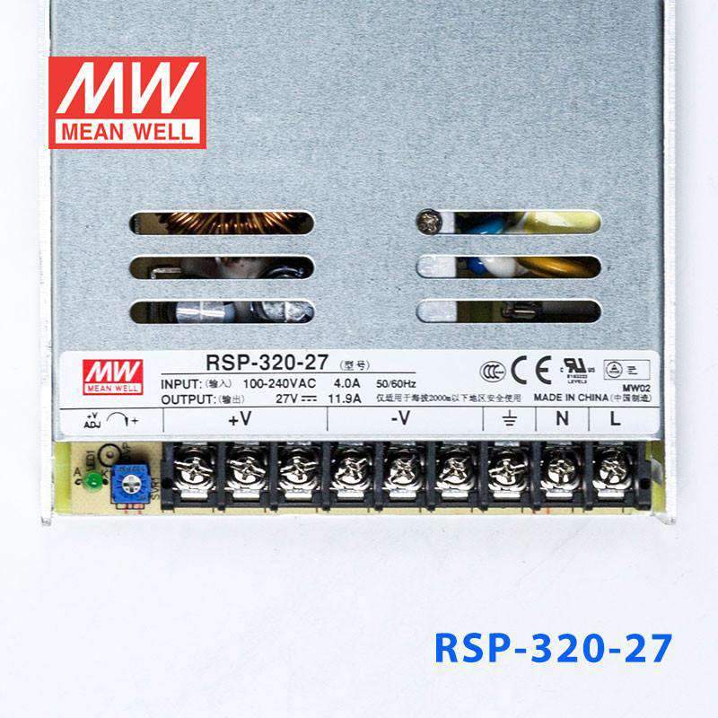 Mean Well RSP - 320 - 27 Power Supply 320W 27V - RSP - 320 - 27 - powersupplymall.com
