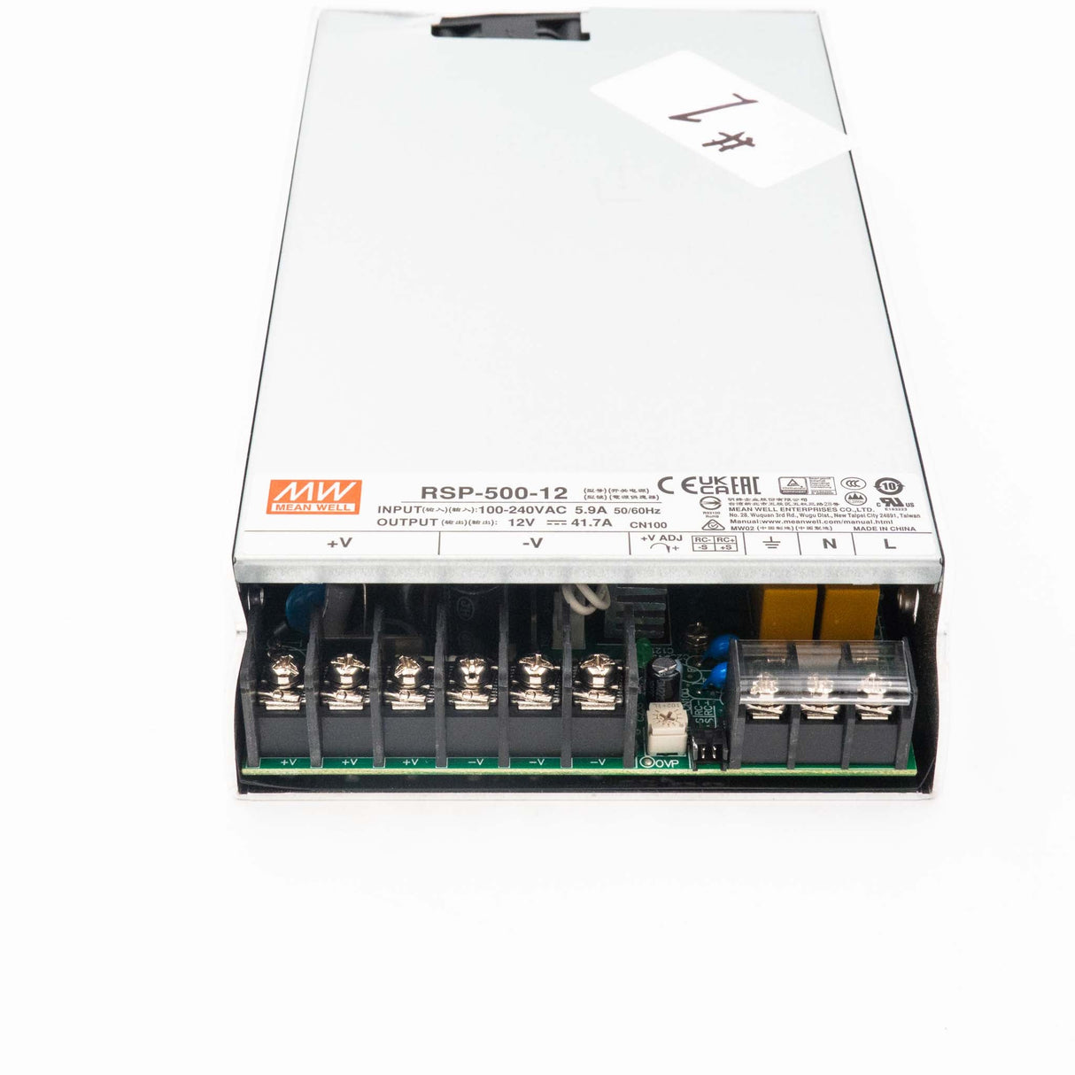 Mean Well RSP - 500 - 12 Power Supply 500W 12V - Open Box - RSP - 500 - 12 - OB1 - powersupplymall.com