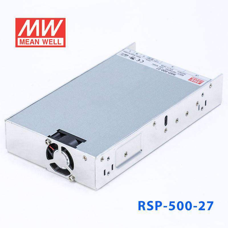 Mean Well RSP - 500 - 27 Power Supply 500W 27V - RSP - 500 - 27 - powersupplymall.com