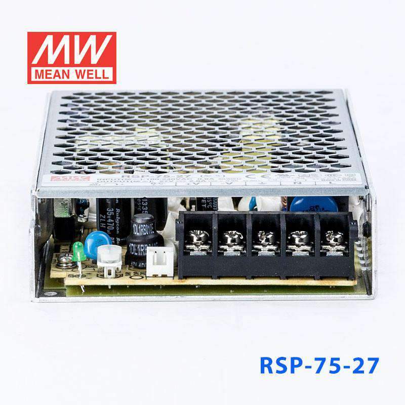 Mean Well RSP - 75 - 27 Power Supply 75W 27V - RSP - 75 - 27 - powersupplymall.com