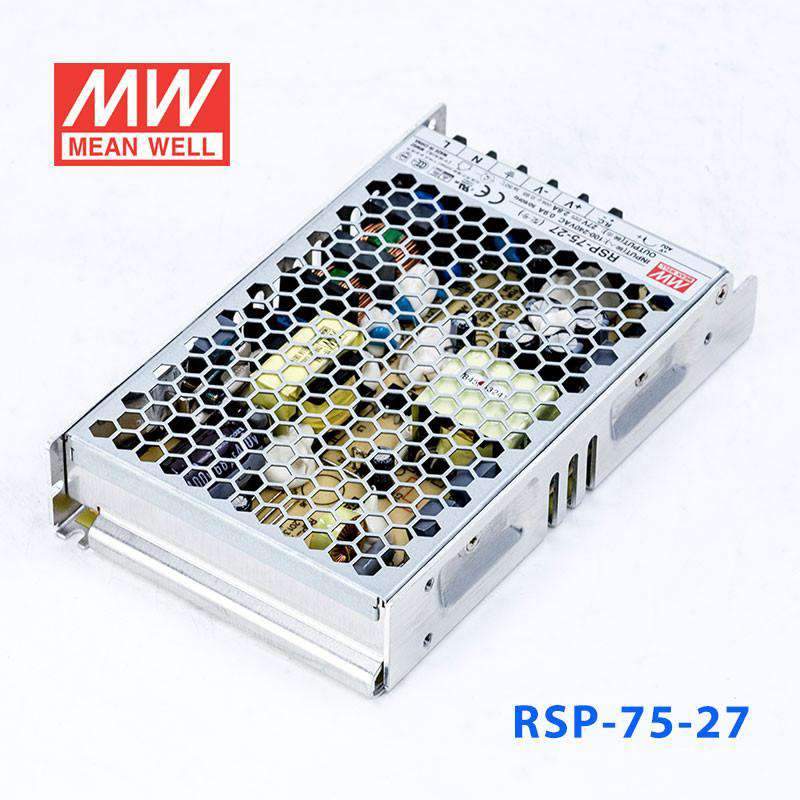 Mean Well RSP - 75 - 27 Power Supply 75W 27V - RSP - 75 - 27 - powersupplymall.com