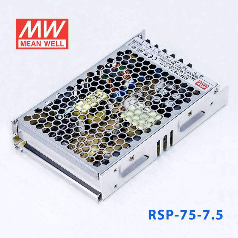 Mean Well RSP - 75 - 7.5 Power Supply 75W 7.5V - RSP - 75 - 7.5 - powersupplymall.com
