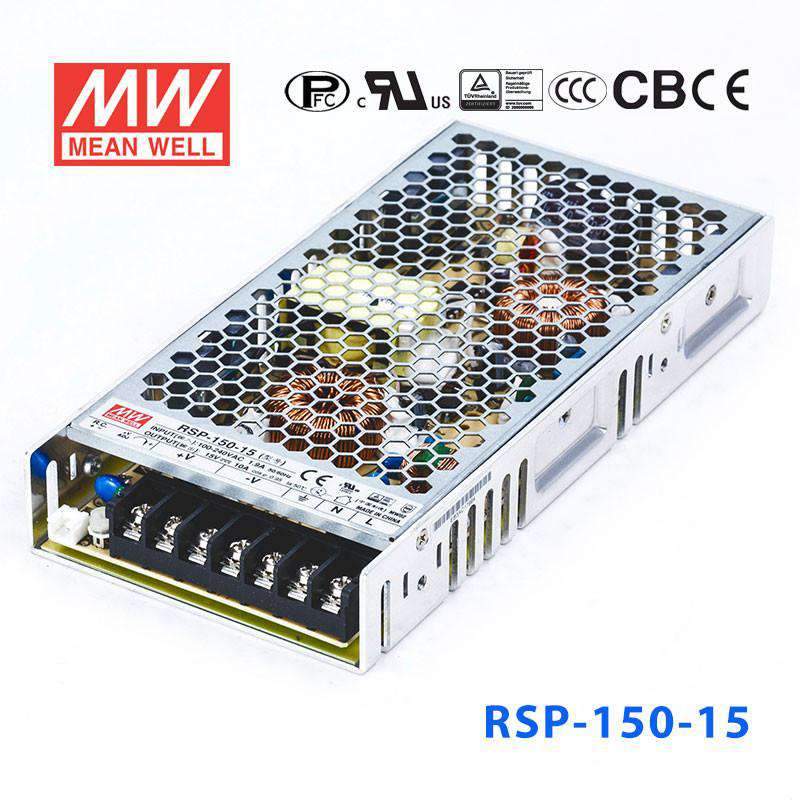 Mean Well RSP Series Power Supply 15V (75~1500W) - powersupplymall.com