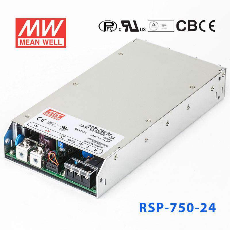 Mean Well RSP Series Power Supply 24V (75~3000W) - powersupplymall.com