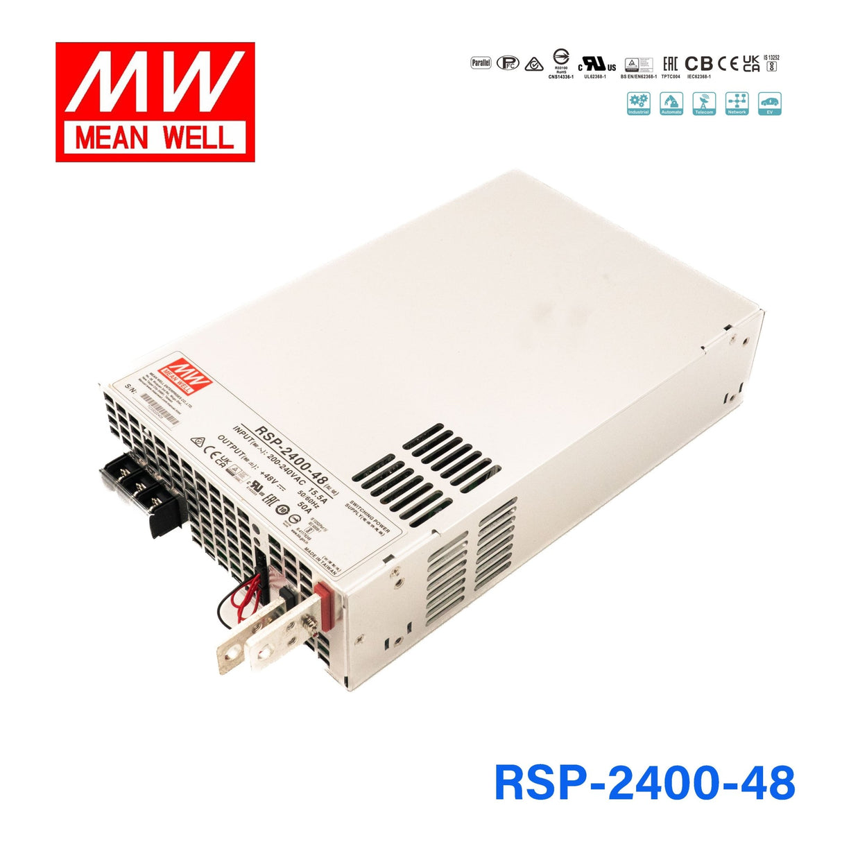 Mean Well RSP Series Power Supply 48V (75~3000W) - - powersupplymall.com