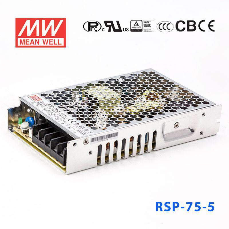 Mean Well RSP Series Power Supply 5V (75~1200W) - powersupplymall.com