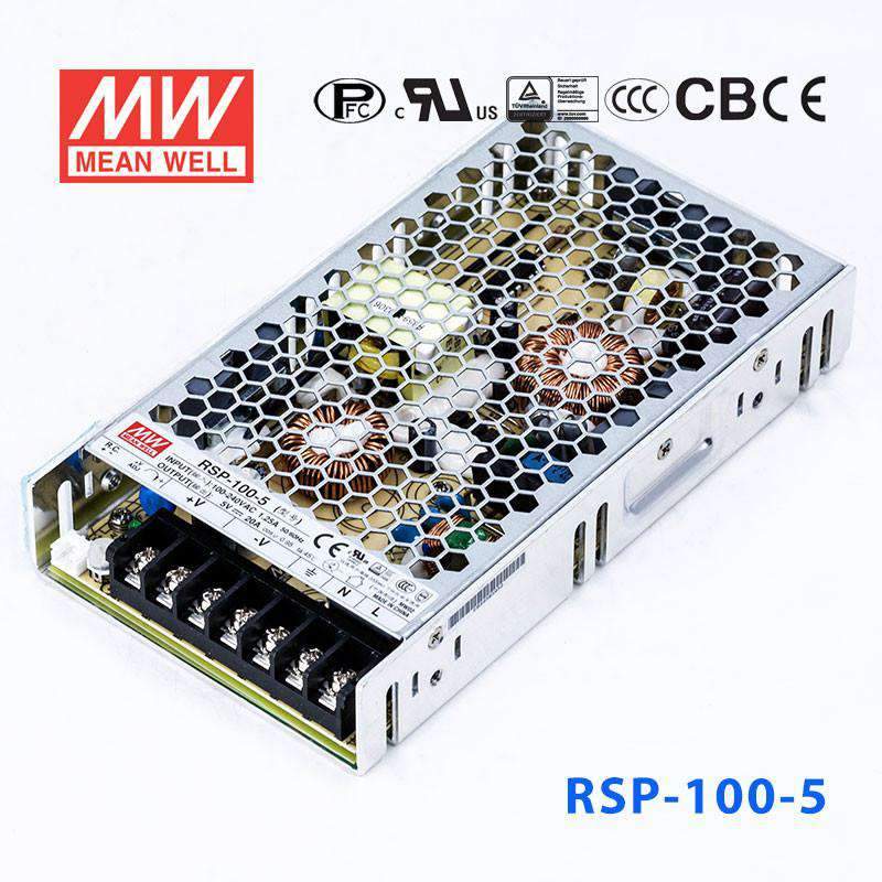Mean Well RSP Series Power Supply 5V (75~1200W) - - powersupplymall.com