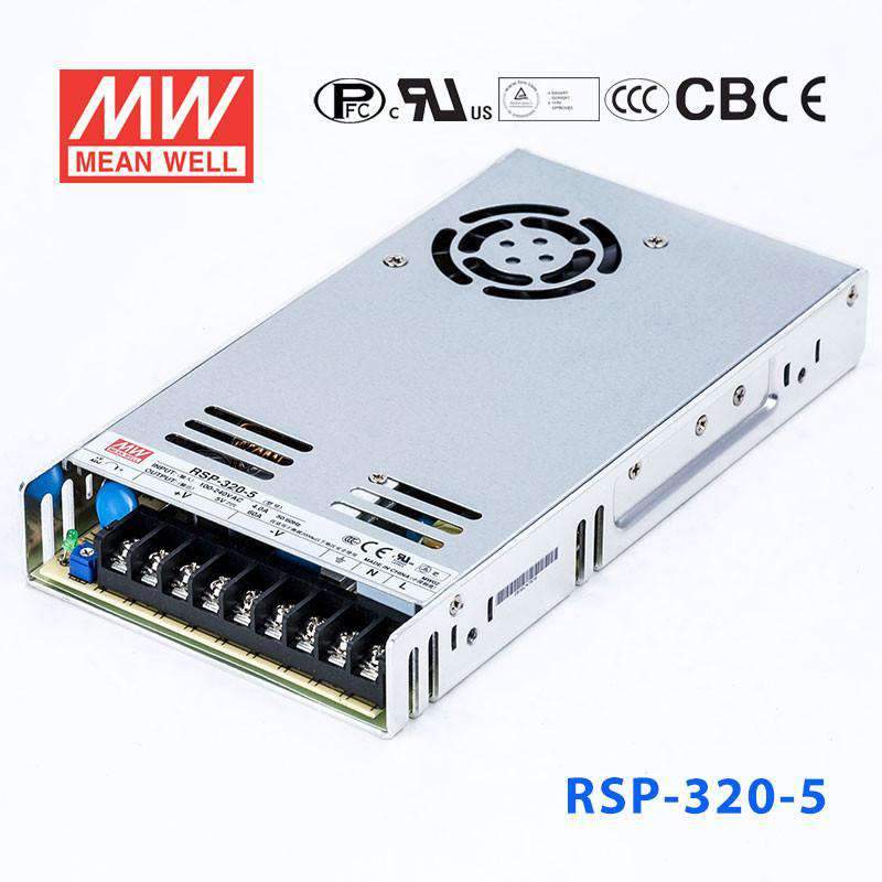 Mean Well RSP Series Power Supply 5V (75~1200W) - powersupplymall.com