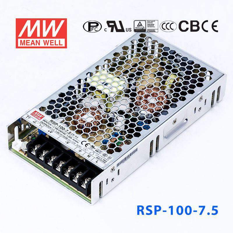 Mean Well RSP Series Power Supply 7.5V (75~300W) - - powersupplymall.com