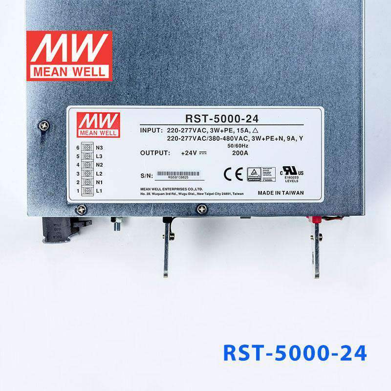 Mean Well RST - 5000 - 24 Power Supply 4800W 24V - RST - 5000 - 24 - powersupplymall.com