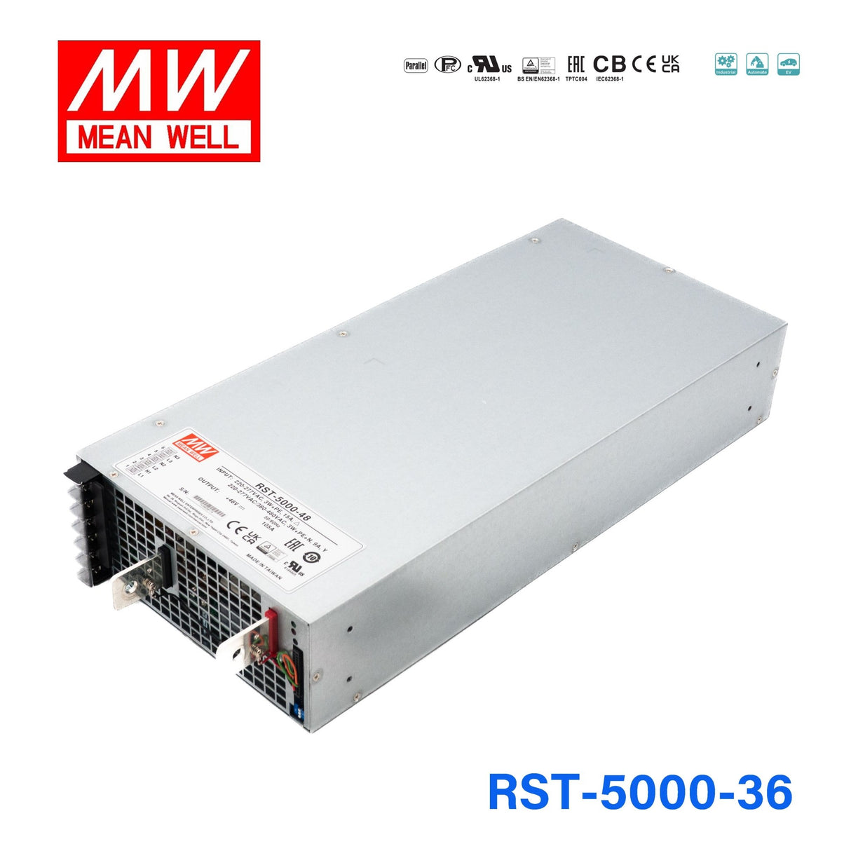 Mean Well RST - 5000 - 36 Power Supply 4968W 36V - RST - 5000 - 36 - powersupplymall.com