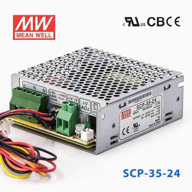 Mean Well SCP - 35 - 24 Power supply 38.6W 27.6V 1.4A - SCP - 35 - 24 - powersupplymall.com