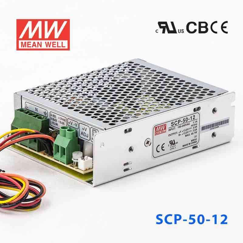 Mean Well SCP - 50 - 12 Power supply 49.7W 13.8V 3.6A - SCP - 50 - 12 - powersupplymall.com