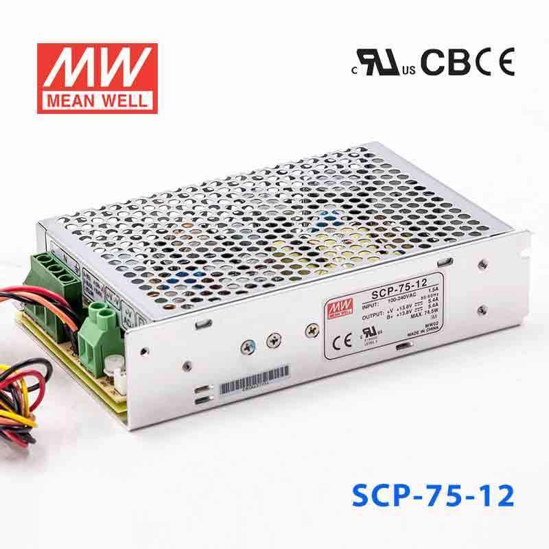 Mean Well SCP - 75 - 12 Power supply 74.5W 13.8V 5.4A - SCP - 75 - 12 - powersupplymall.com