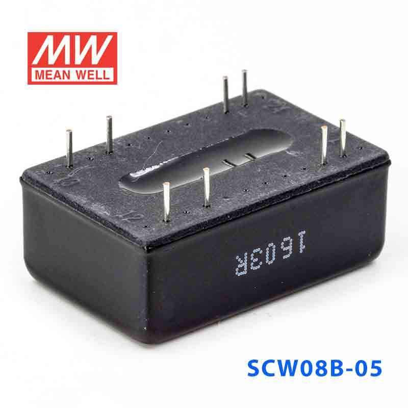 Mean Well SCW08B-05 DC-DC Converter - 8W 18~36V DC in 5V out 1.6A - SCW08B-05 - powersupplymall.com