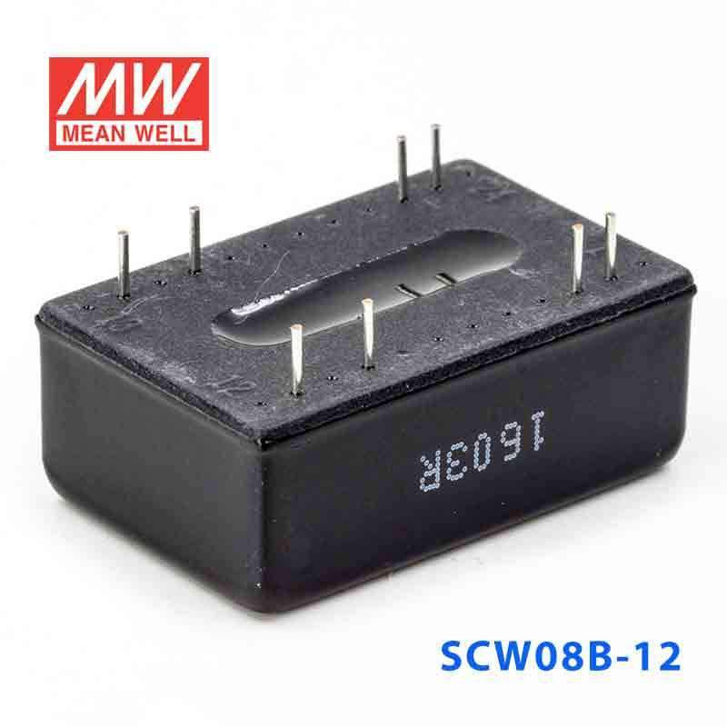 Mean Well SCW08B - 12 DC - DC Converter - 8W 18~36V DC in 12V out - SCW08B - 12 - powersupplymall.com