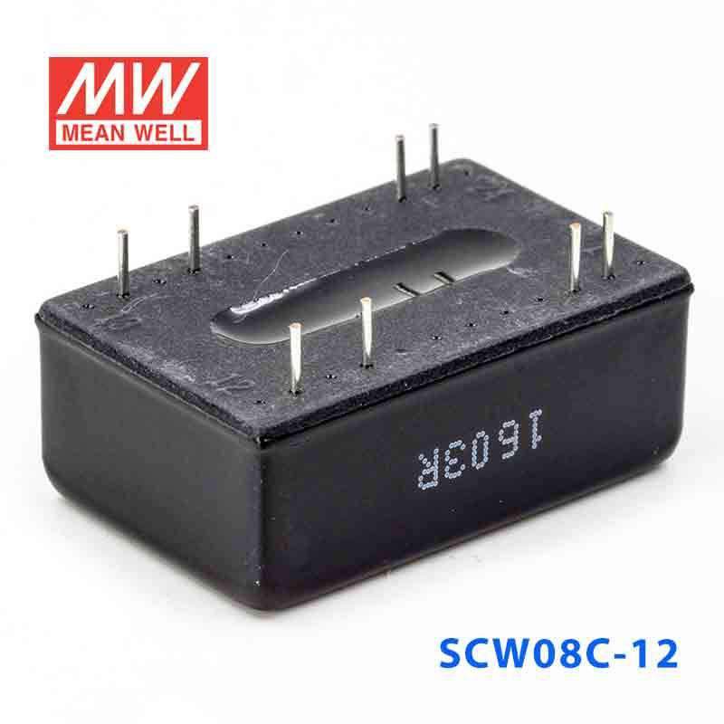 Mean Well SCW08C - 12 DC - DC Converter - 8W 36~72V DC in 12V out - SCW08C - 12 - powersupplymall.com