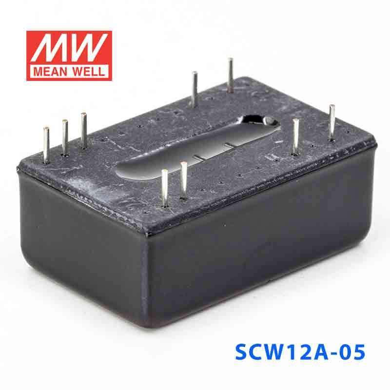 Mean Well SCW12A - 05 DC - DC Converter - 12W 9~18V DC in 5V out - SCW12A - 05 - powersupplymall.com